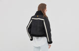 ロマンティッククラウン(ROMANTIC CROWN) GNAC SHORT MOUTON JACKET_BLACK