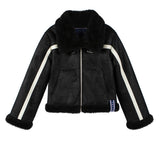 ロマンティッククラウン(ROMANTIC CROWN) GNAC SHORT MOUTON JACKET_BLACK
