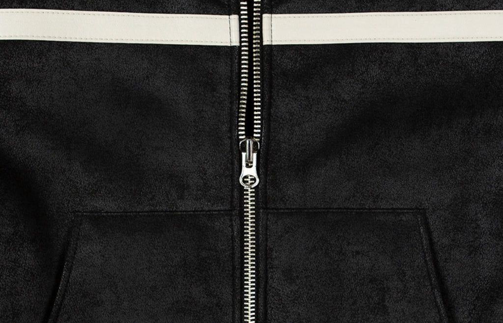 ロマンティッククラウン(ROMANTIC CROWN) GNAC SHORT MOUTON JACKET_BLACK