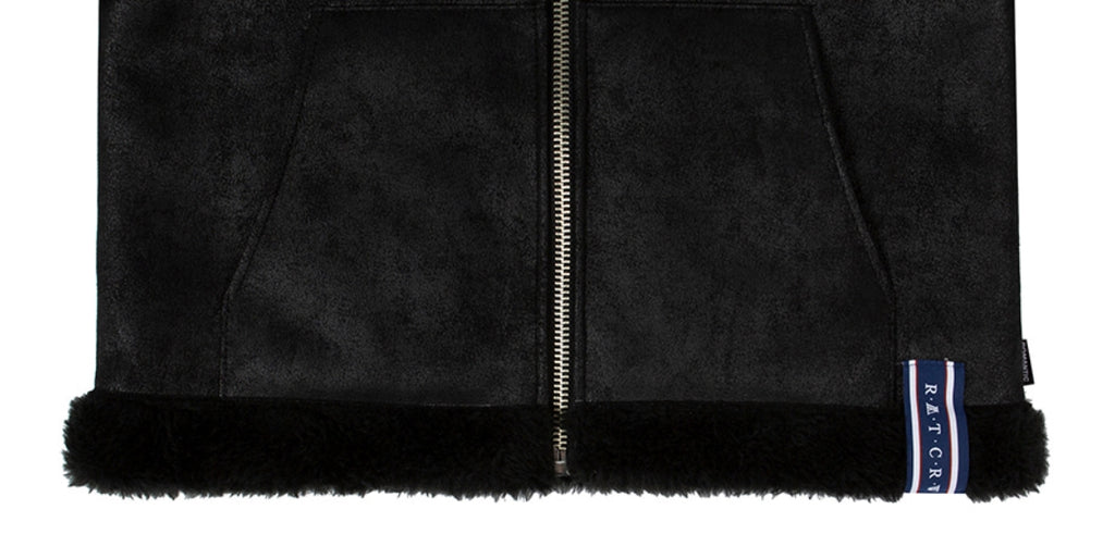 ロマンティッククラウン(ROMANTIC CROWN) GNAC SHORT MOUTON JACKET_BLACK