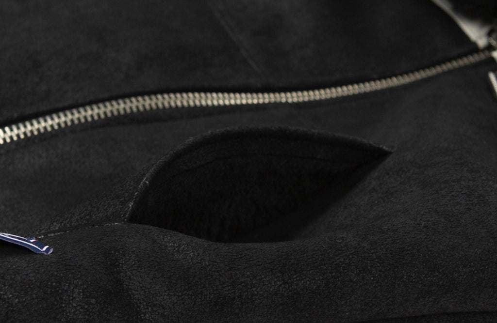 ロマンティッククラウン(ROMANTIC CROWN) GNAC SHORT MOUTON JACKET_BLACK