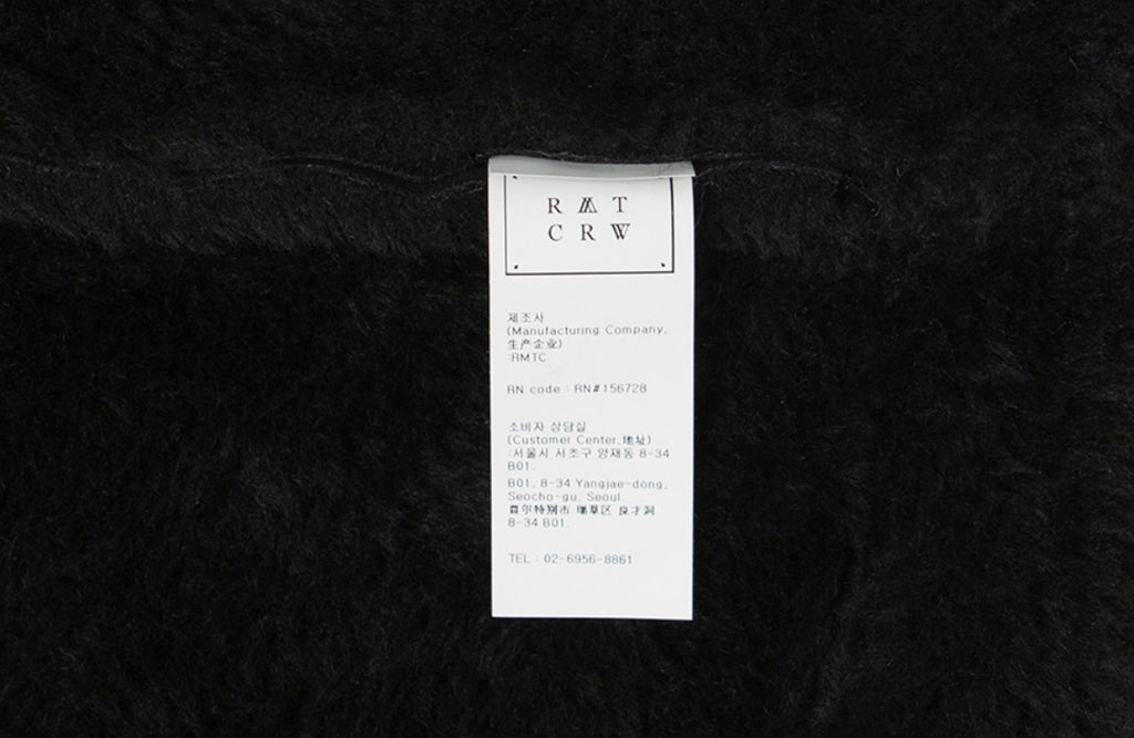 ロマンティッククラウン(ROMANTIC CROWN) GNAC SHORT MOUTON JACKET_BLACK