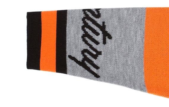 ロマンティッククラウン(ROMANTIC CROWN) RACING COLOR BLOCK KNIT_BLACK