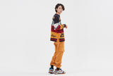 ロマンティッククラウン(ROMANTIC CROWN) RACING COLOR BLOCK KNIT_NAVY