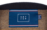 ロマンティッククラウン(ROMANTIC CROWN) RACING COLOR BLOCK KNIT_NAVY