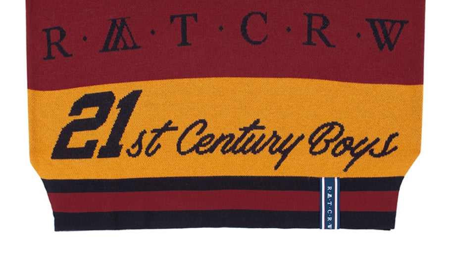 ロマンティッククラウン(ROMANTIC CROWN) RACING COLOR BLOCK KNIT_NAVY