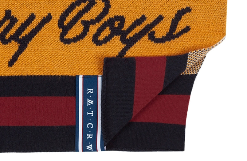ロマンティッククラウン(ROMANTIC CROWN) RACING COLOR BLOCK KNIT_NAVY