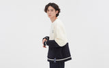ロマンティッククラウン(ROMANTIC CROWN) MIX FABRIC SWEATSHIRT_OATMEAL