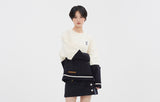 ロマンティッククラウン(ROMANTIC CROWN) MIX FABRIC SWEATSHIRT_OATMEAL