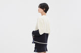 ロマンティッククラウン(ROMANTIC CROWN) MIX FABRIC SWEATSHIRT_OATMEAL