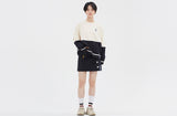 ロマンティッククラウン(ROMANTIC CROWN) MIX FABRIC SWEATSHIRT_OATMEAL