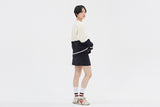 ロマンティッククラウン(ROMANTIC CROWN) MIX FABRIC SWEATSHIRT_OATMEAL
