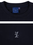 ロマンティッククラウン(ROMANTIC CROWN) MIX FABRIC SWEATSHIRT_NAVY