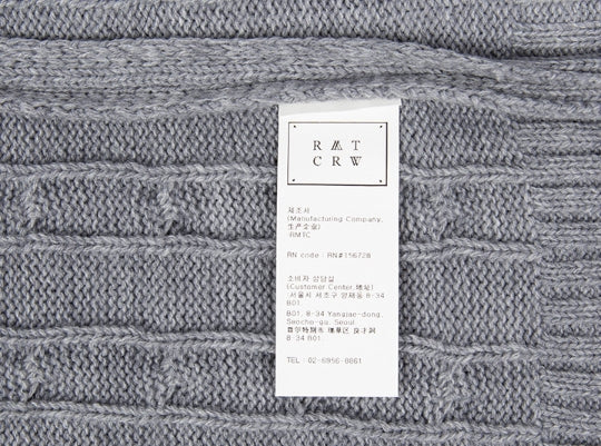 ロマンティッククラウン(ROMANTIC CROWN) MIX FABRIC SWEATSHIRT_NAVY