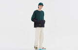 ロマンティッククラウン(ROMANTIC CROWN) MIX FABRIC SWEATSHIRT_GREEN