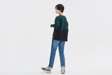 ロマンティッククラウン(ROMANTIC CROWN) MIX FABRIC SWEATSHIRT_GREEN