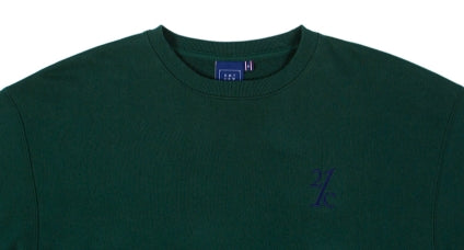 ロマンティッククラウン(ROMANTIC CROWN) MIX FABRIC SWEATSHIRT_GREEN