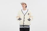 ロマンティッククラウン(ROMANTIC CROWN)  CLASSIC LOGO COTTON CARDIGAN_OATMEAL