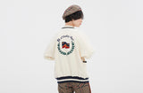 ロマンティッククラウン(ROMANTIC CROWN)  CLASSIC LOGO COTTON CARDIGAN_OATMEAL