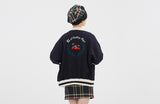 ロマンティッククラウン(ROMANTIC CROWN)  CLASSIC LOGO COTTON CARDIGAN_NAVY
