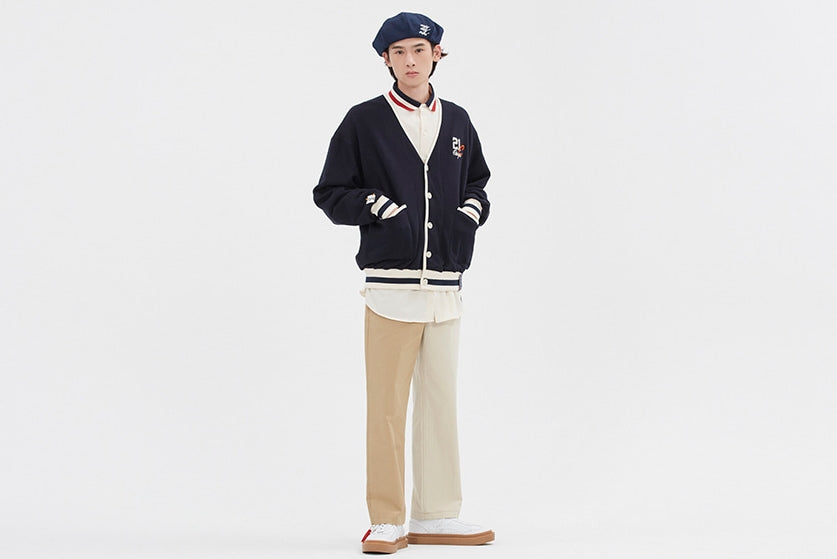 ロマンティッククラウン(ROMANTIC CROWN)  CLASSIC LOGO COTTON CARDIGAN_NAVY