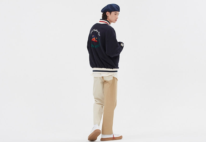 ロマンティッククラウン(ROMANTIC CROWN)  CLASSIC LOGO COTTON CARDIGAN_NAVY