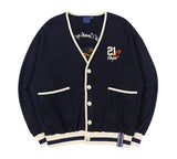 ロマンティッククラウン(ROMANTIC CROWN)  CLASSIC LOGO COTTON CARDIGAN_NAVY