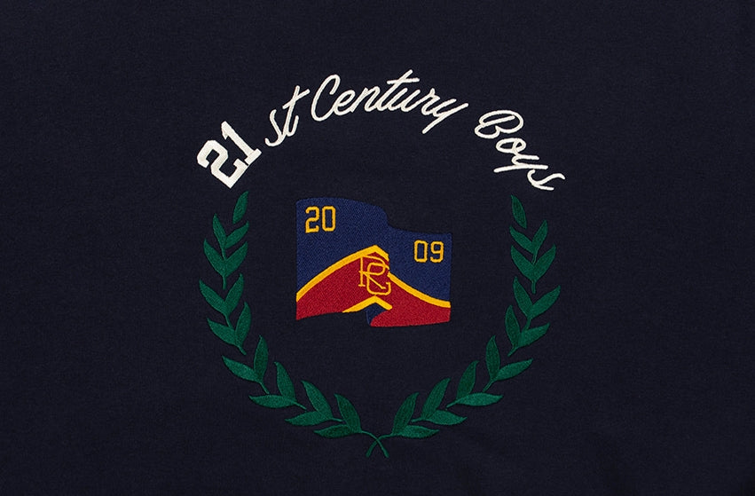 ロマンティッククラウン(ROMANTIC CROWN)  CLASSIC LOGO COTTON CARDIGAN_NAVY