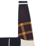 ロマンティッククラウン(ROMANTIC CROWN)SQUARE CHECK KNIT CARDIGAN_NAVY