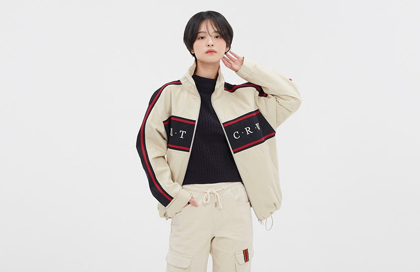 ロマンティッククラウン(ROMANTIC CROWN)   21C BOYS RACING JACKET_OATMEAL