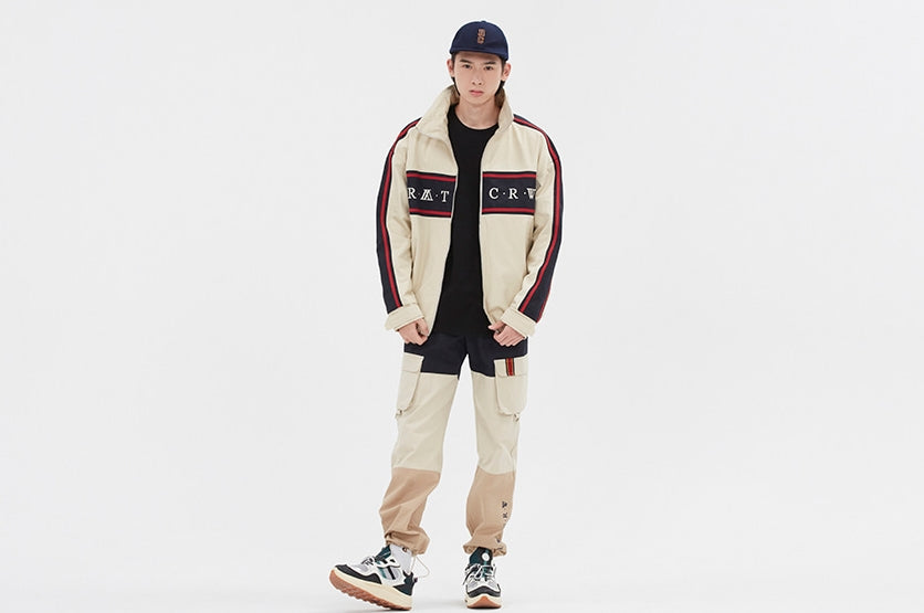 ロマンティッククラウン(ROMANTIC CROWN)   21C BOYS RACING JACKET_OATMEAL