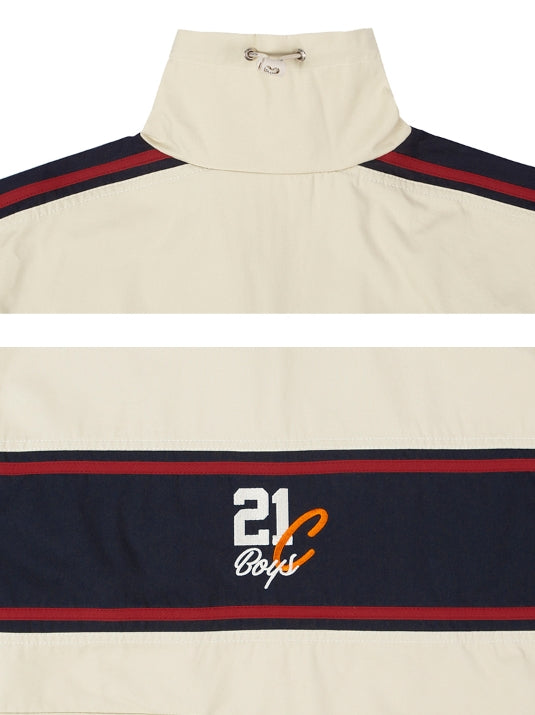 ロマンティッククラウン(ROMANTIC CROWN)   21C BOYS RACING JACKET_OATMEAL
