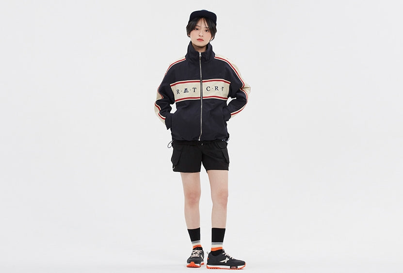 ロマンティッククラウン(ROMANTIC CROWN) 21C BOYS RACING JACKET_NAVY