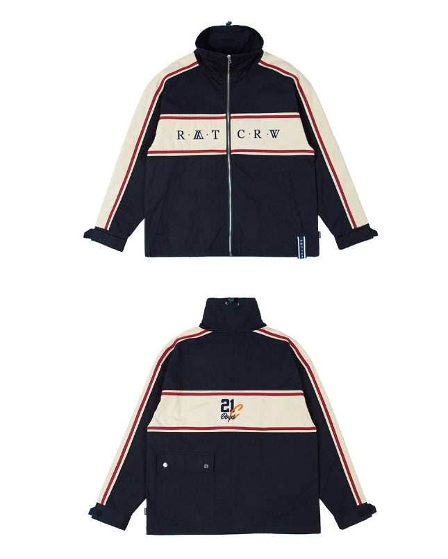 ロマンティッククラウン(ROMANTIC CROWN) 21C BOYS RACING JACKET_NAVY
