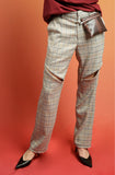 イーエスシースタジオ(ESC STUDIO) Zipper slacks (check)