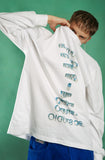 イーエスシースタジオ(ESC STUDIO) Logo long sleeves (white)