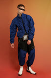 イーエスシースタジオ(ESC STUDIO) Shirring blouson (blue)