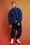 イーエスシースタジオ(ESC STUDIO) Shirring blouson (blue)