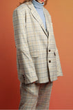 イーエスシースタジオ(ESC STUDIO) Zipper blazer (check)