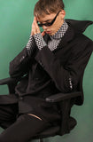 イーエスシースタジオ(ESC STUDIO) Zipper blazer (Black)