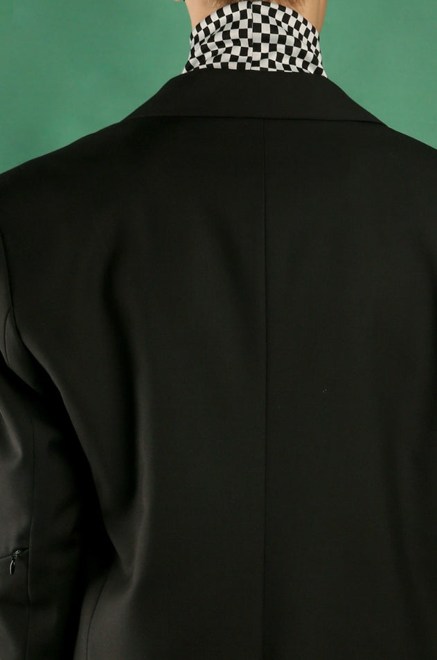 イーエスシースタジオ(ESC STUDIO) Zipper blazer (Black)
