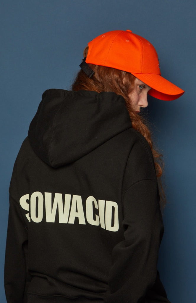 スローアシッド(SLOW ACID) Back Logo Hoodie (BLACK)
