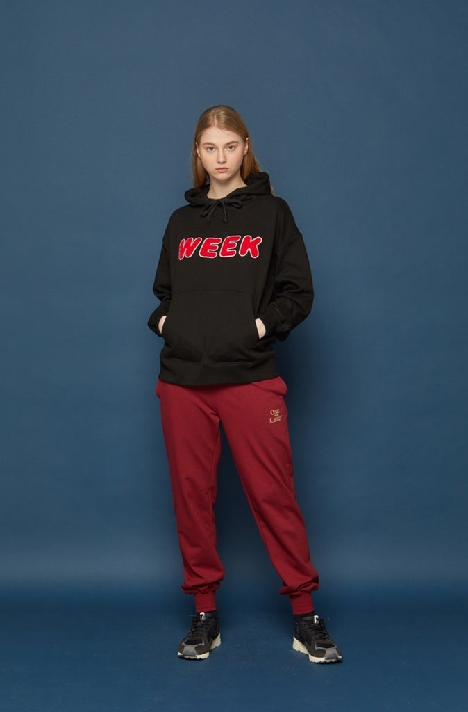 スローアシッド(SLOW ACID) WEEK Hoodie (BLACK)