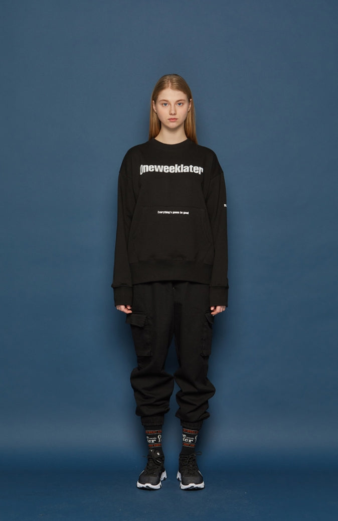 スローアシッド(SLOW ACID) Pocket Sweatshirt (BLACK)