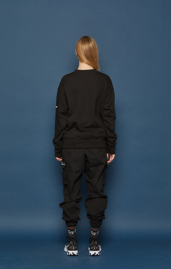 スローアシッド(SLOW ACID) Pocket Sweatshirt (BLACK)