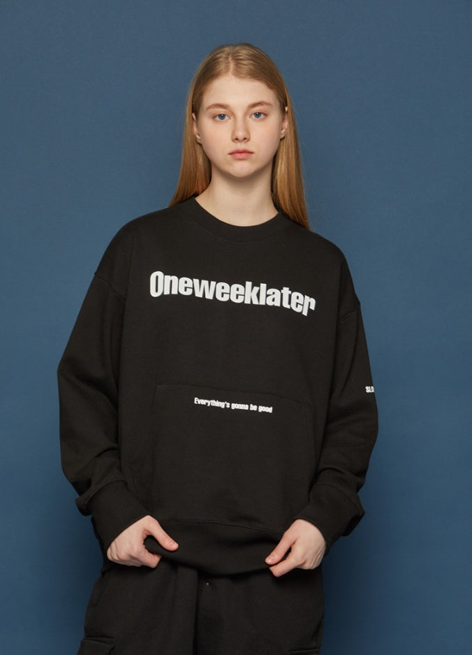 スローアシッド(SLOW ACID) Pocket Sweatshirt (BLACK)