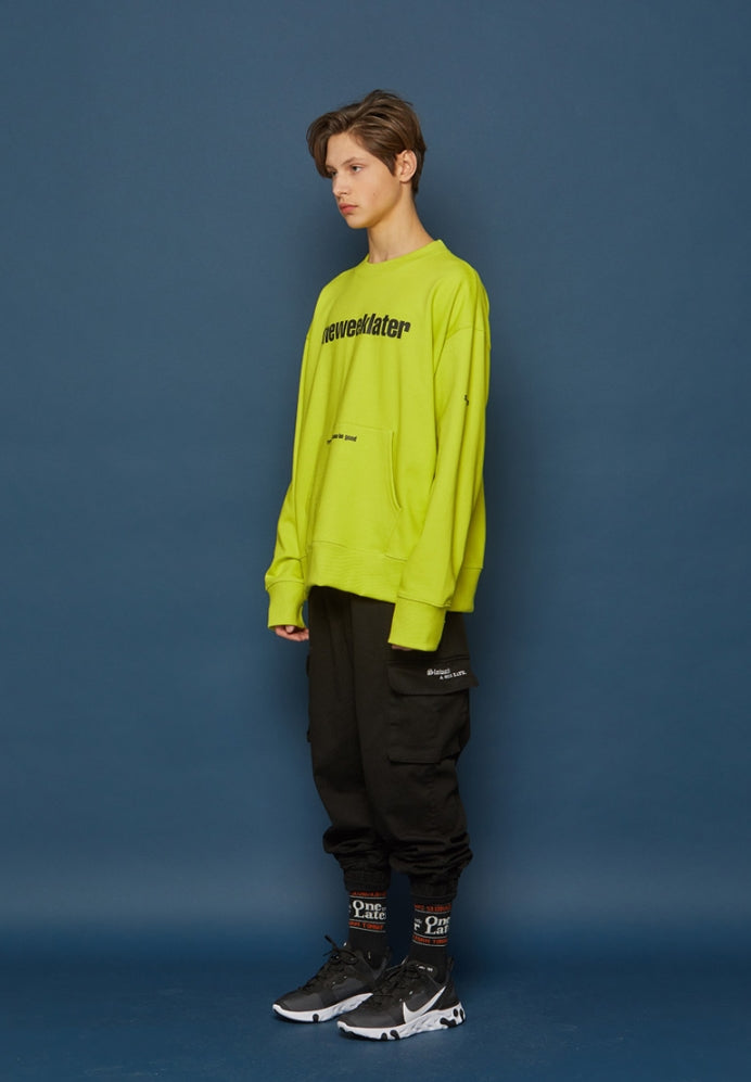 スローアシッド(SLOW ACID) Pocket Sweatshirt (LIME)