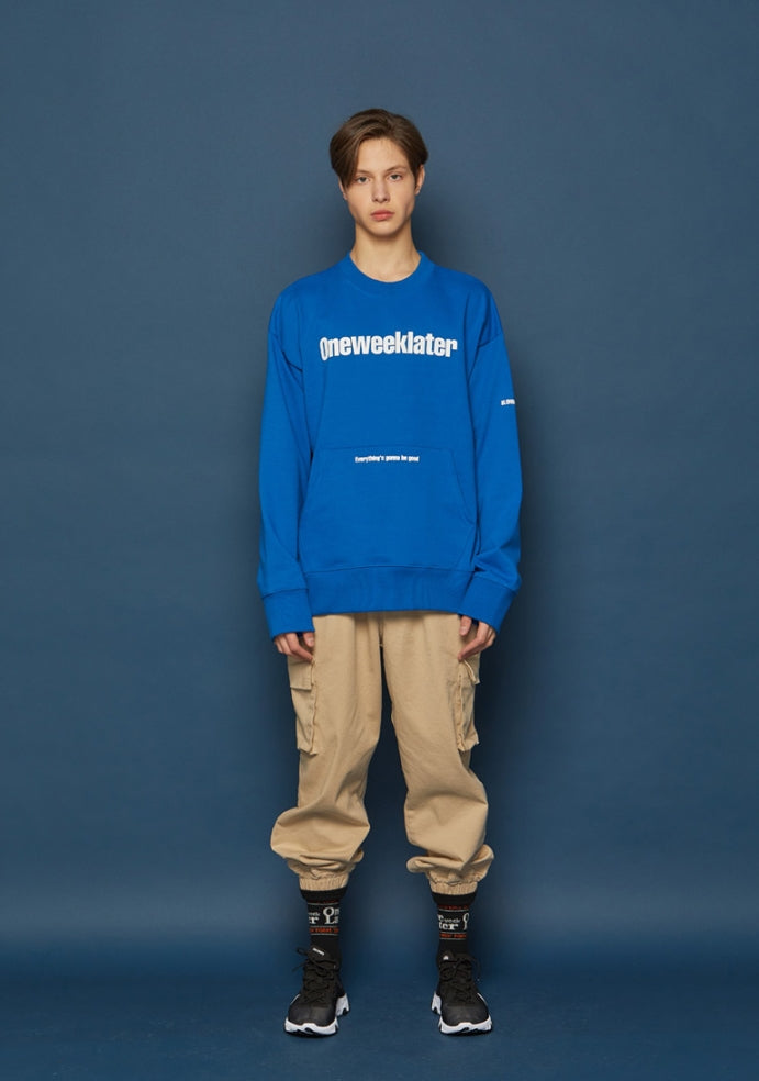 スローアシッド(SLOW ACID) Pocket Sweatshirt (BLUE)