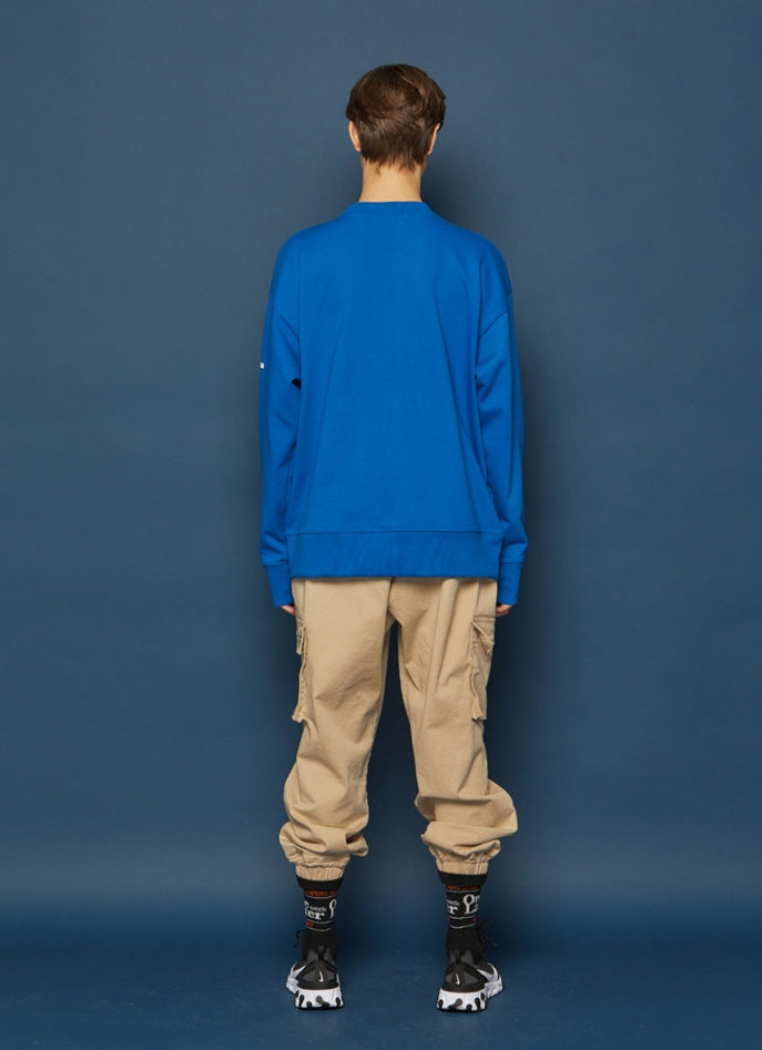 スローアシッド(SLOW ACID) Pocket Sweatshirt (BLUE)