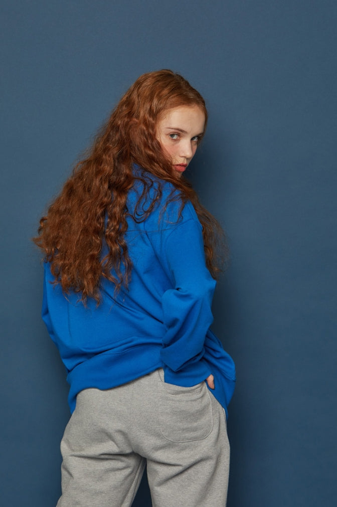 スローアシッド(SLOW ACID) Pocket Sweatshirt (BLUE)